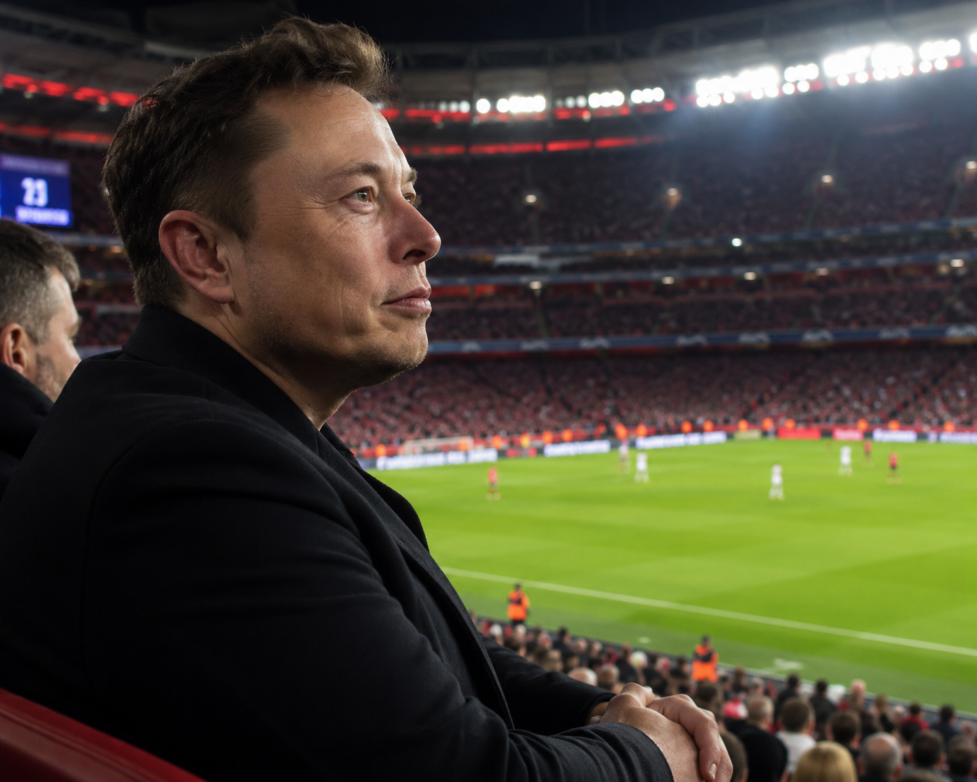 Elon at the match